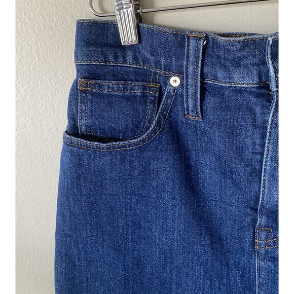 Madewell Denim Frayed Jean Skirt Size 25 Style# J2735 #V1 - Picture 5 of 8